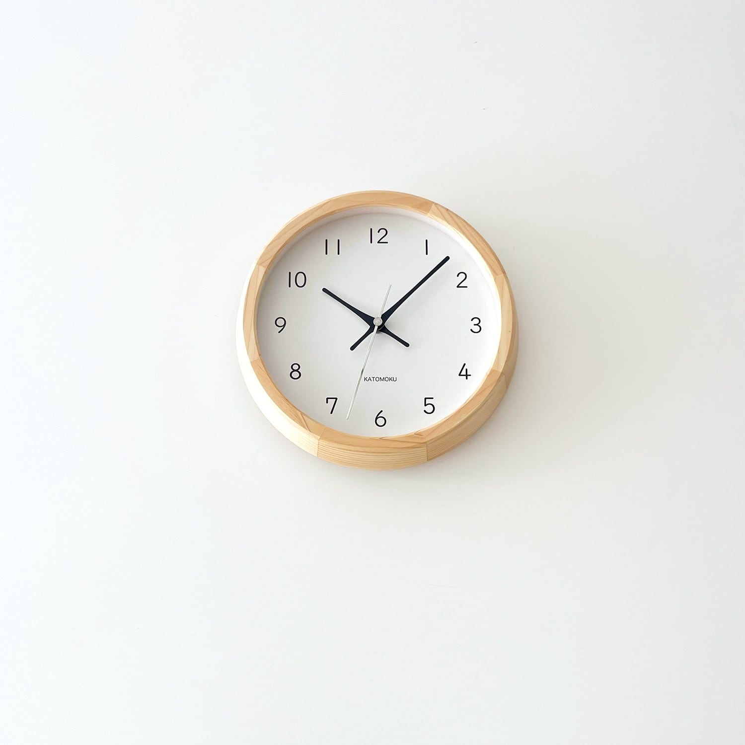 KATOMOKU muku clock 13 ヒノキ km-130HI 掛け時計 | 加藤木工株式会社