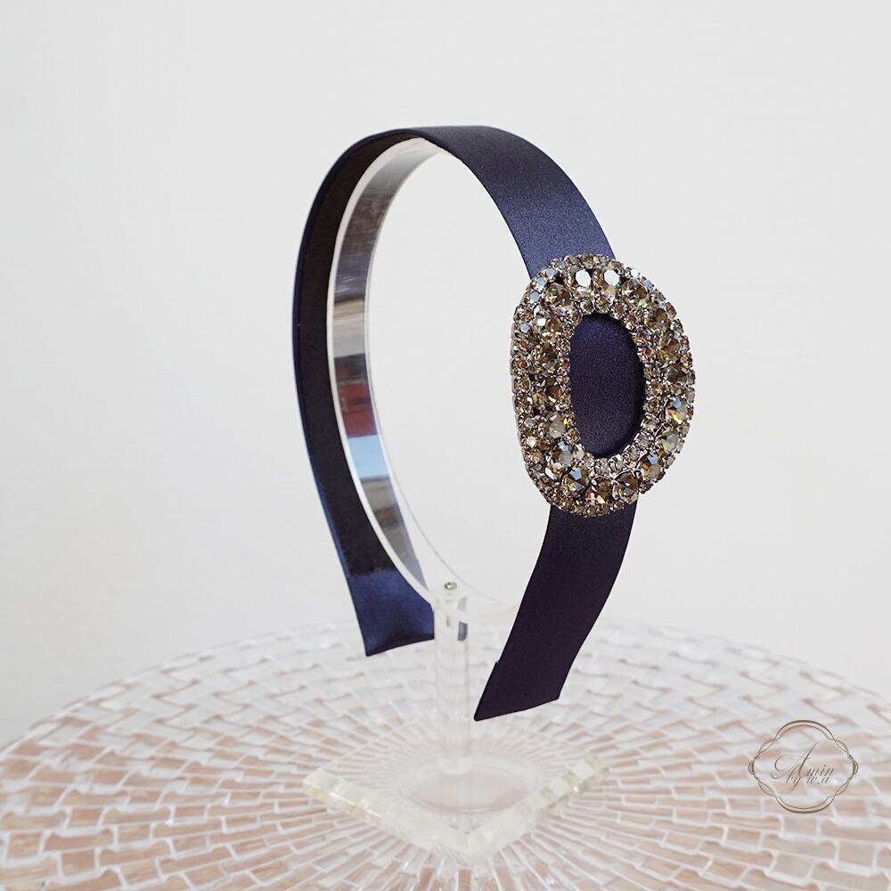 Amin by w.a luxe flower クリスタルカチューシャ clear stone | Amin
