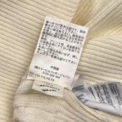 TOMMY HILFIGER トミーヒルフィガー ケーブル編み Vネック ニット セーター M/ホワイト メンズ