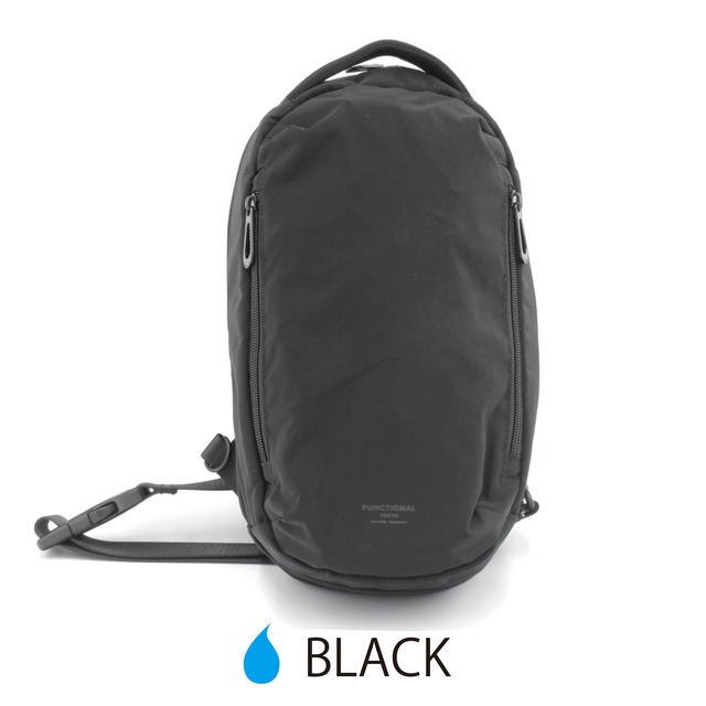 FUNCTIONAL　093TI  "NIKOLA"  LIGHT WEIGHT UTILITY OVAL SLING BAG  スリングバッグ　自転車　撥水加工　メンズ レディース　 1マイルバッグ　ミニマル　ファンクショナル　通勤　通学