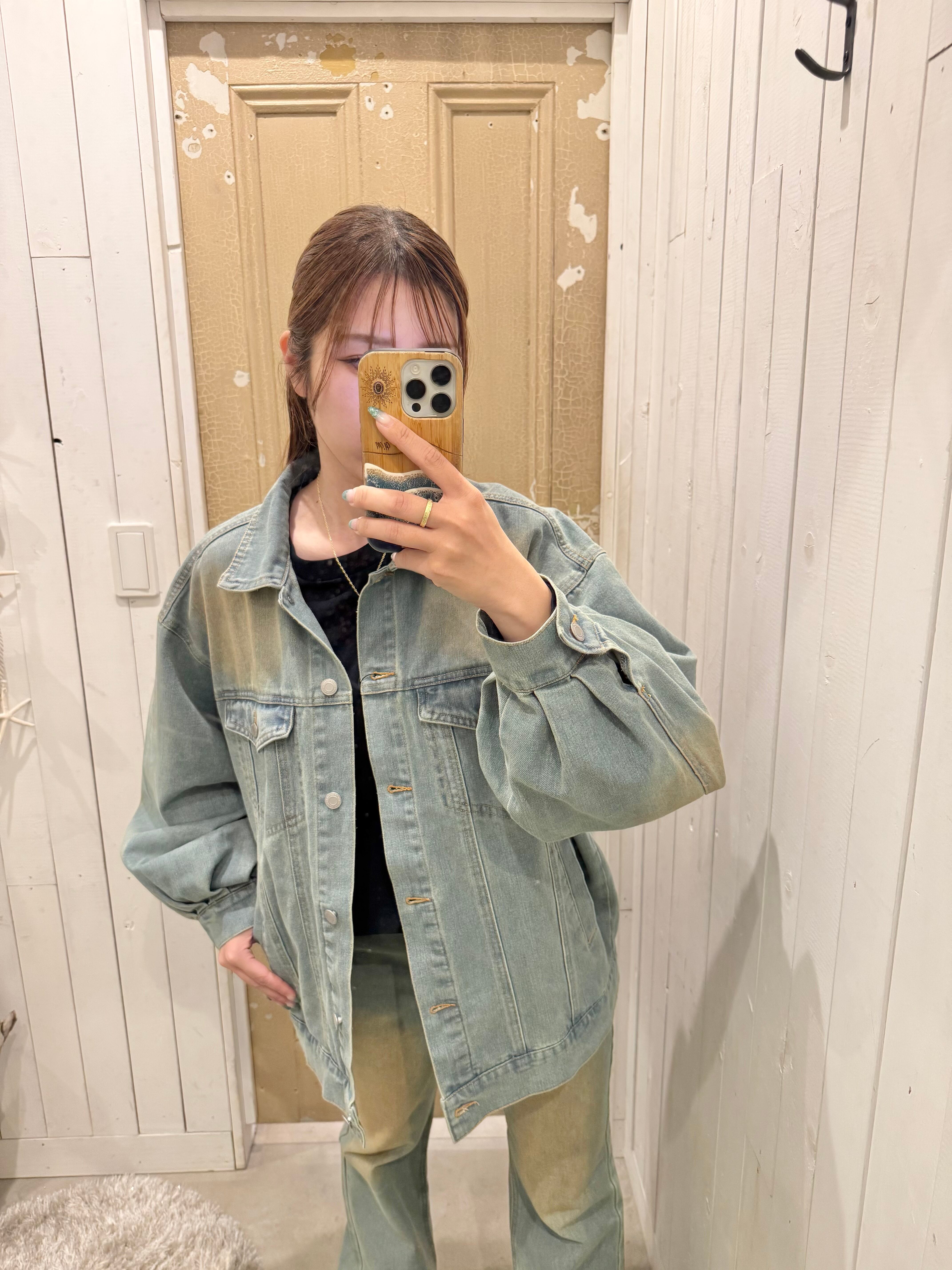 【mapuaコラボパッチ】レディースデニムジャケット ¥8,600(9,460)