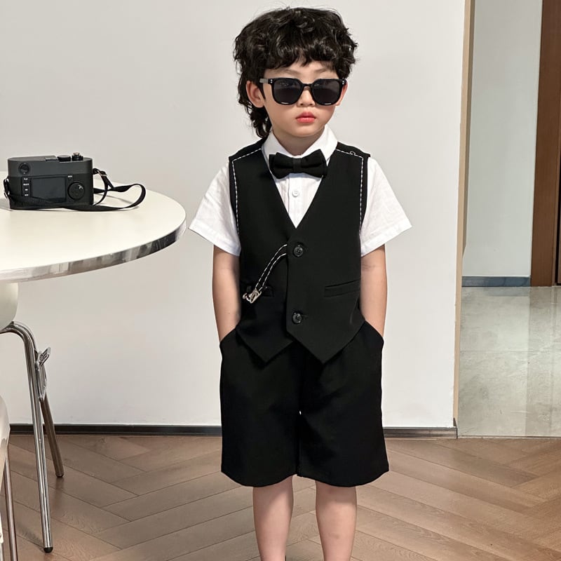 予約」90-160cm 男の子 半袖フォーマル 4点セット | 子供服のMurababy