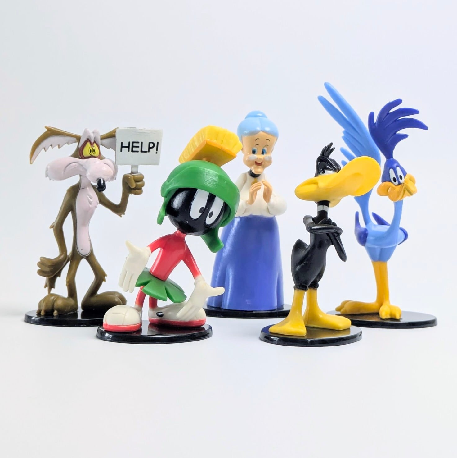 ☆ VINTAGE90' ☆ 【 Looney Tunes ( ルーニーテューンズ )】 PVCフィギュア 5Pセット ver.2 〚アメリカン雑貨 アメトイ〛
