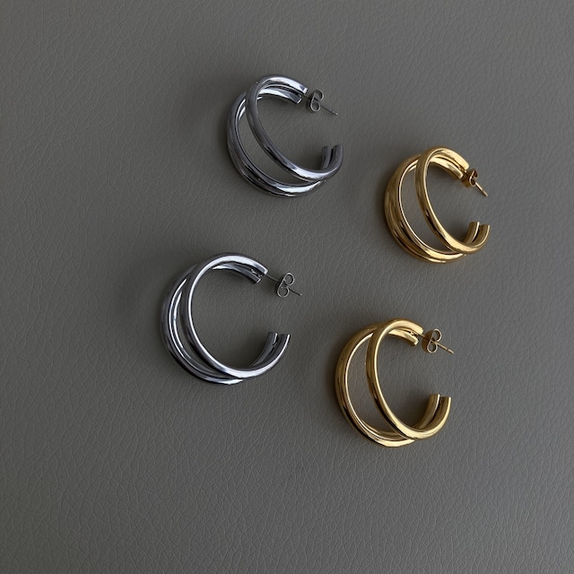 triple hoop [ gold・silver ]