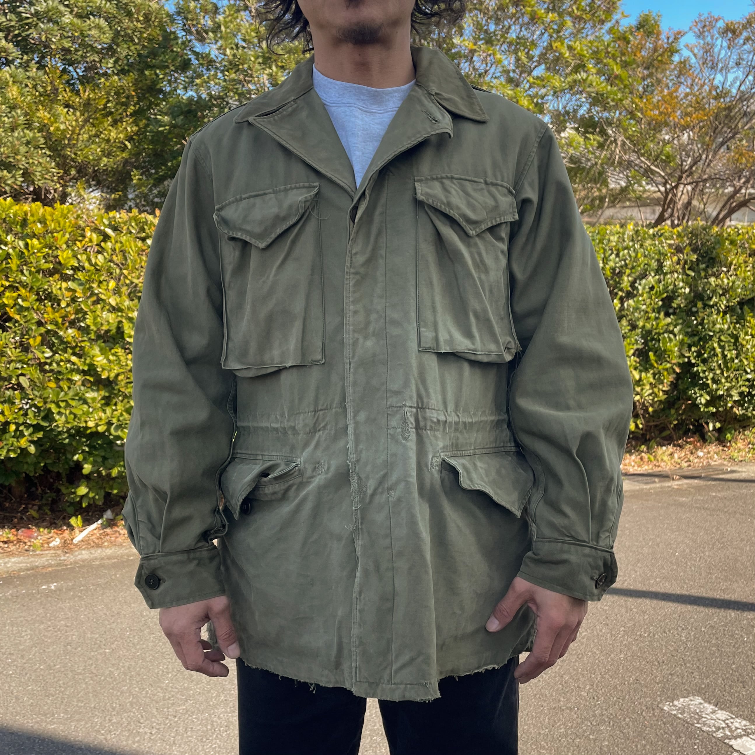 フランス軍　フライトジャケット　100L 希少 フランス軍 実物 パイロット レザー フライトジャケット 100L