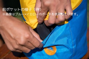 マルチポーチ Journey pouch ブルー×オレンジ