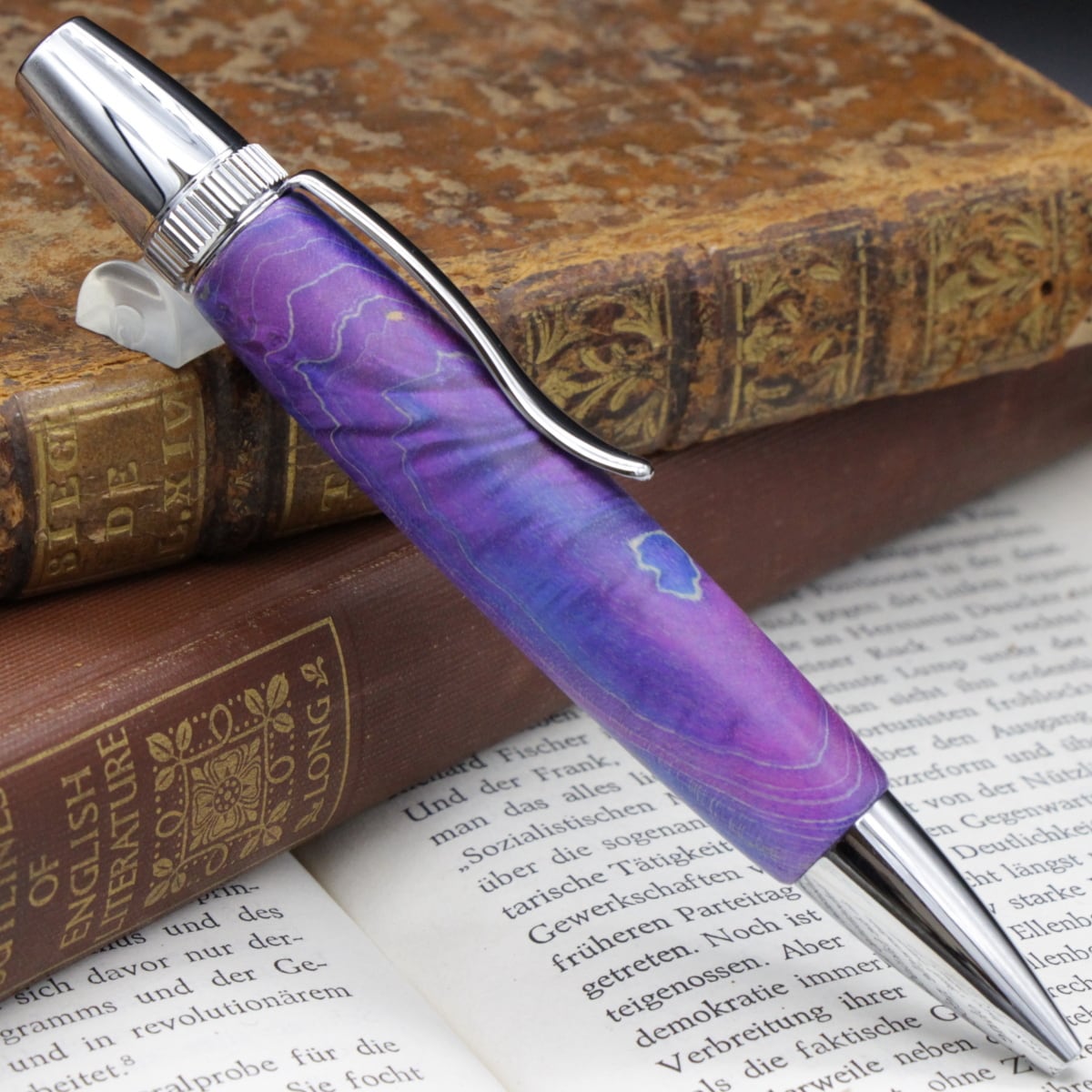 アクアスキュータム　万年筆　紺マーブル アクアスキュータム 万年筆 紺マーブル