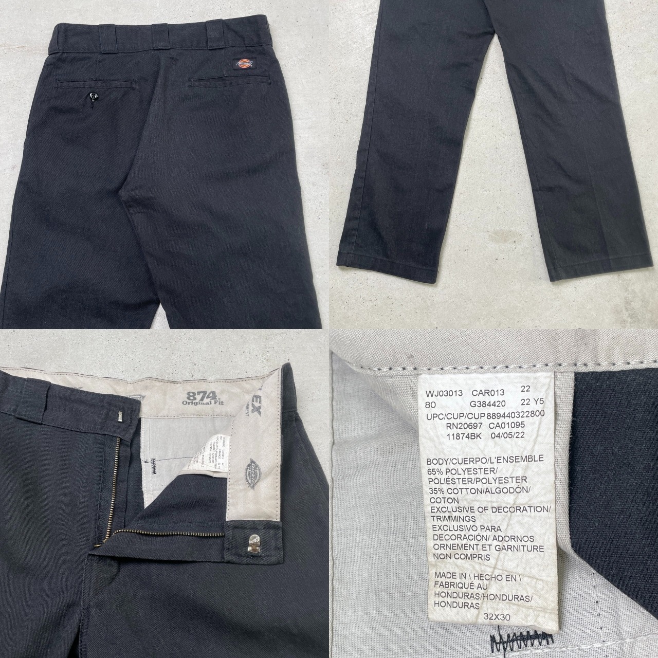 Dickies ディッキーズ 874 flex ワークパンツ メンズW32 古着 フェード 