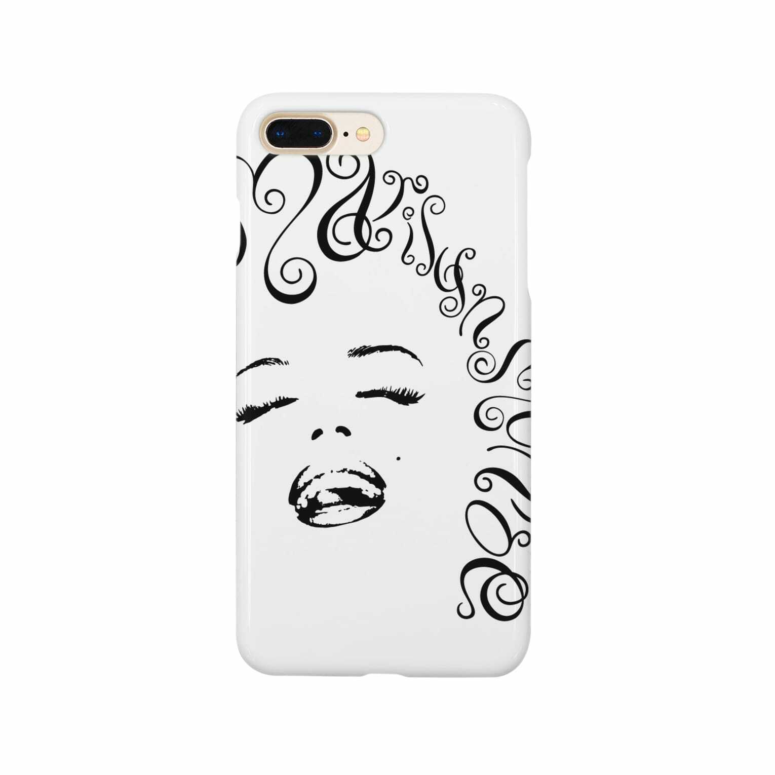 スマホケース マリリンモンロー モノクロ かわいい オシャレ Mow