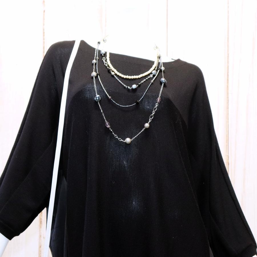 ADORE ニットワンピース L 黒 コクーン ドルマンスリーブ 大きい ADORE ニットワンピース L 黒 コクーン ドルマンスリーブ 大きい