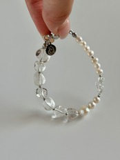 magnet bracelet | Quartz & Pearl［GB039-CR］