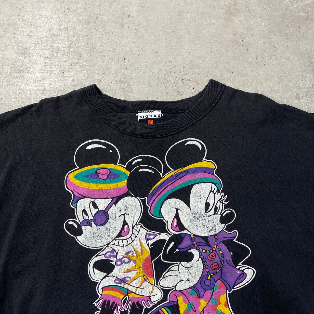 90年代 USA製 Disney ディズニー ミッキーマウス ミニーマウス Tシャツ
