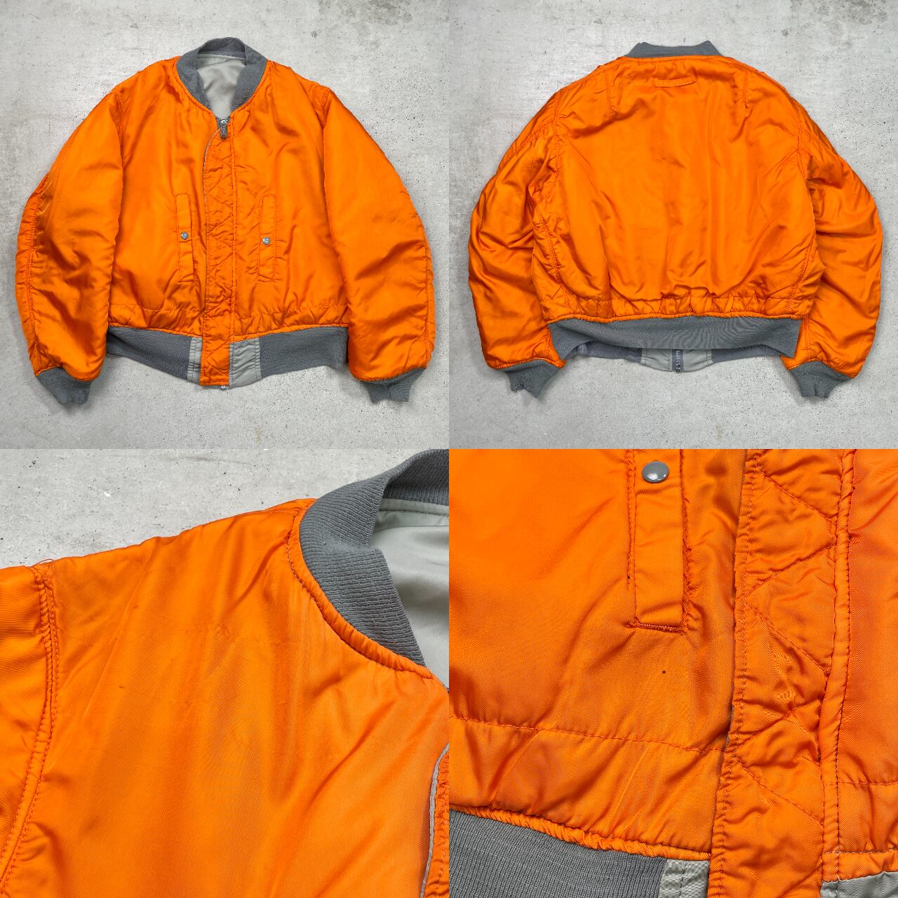 90年代 USA製 ALPHA MA-1 ミリタリー フライトジャケット 民間品