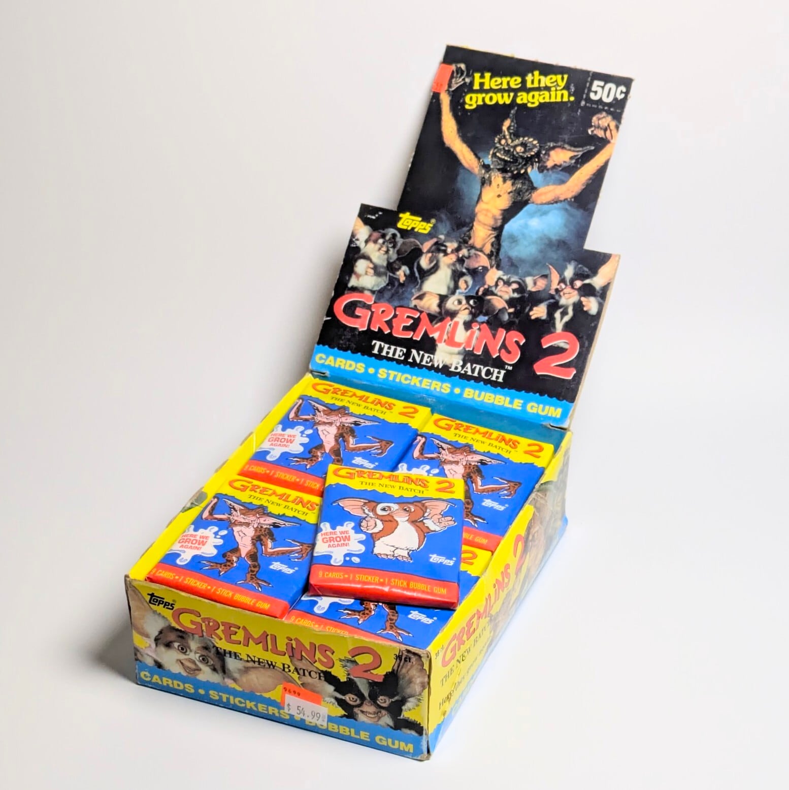 ☆送料無料！☆VINTAGE 1990 Topps【 グレムリン 2（Gremlins 2）Movie Cards 】VINTAGE トレーディングカード単品 （1個=9CARDS＋1STICKERS入）〚アメリカン雑貨 アメトイ〛