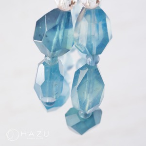 幸せへ導く大粒アクア［ディープアクアマリン・アクアマリン／水晶］