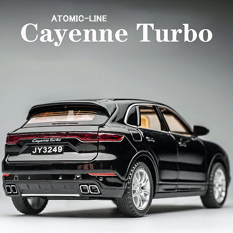 ポルシェ カイエン ターボ 1/32 ミニカー 全4色 ライト点灯 エンジン