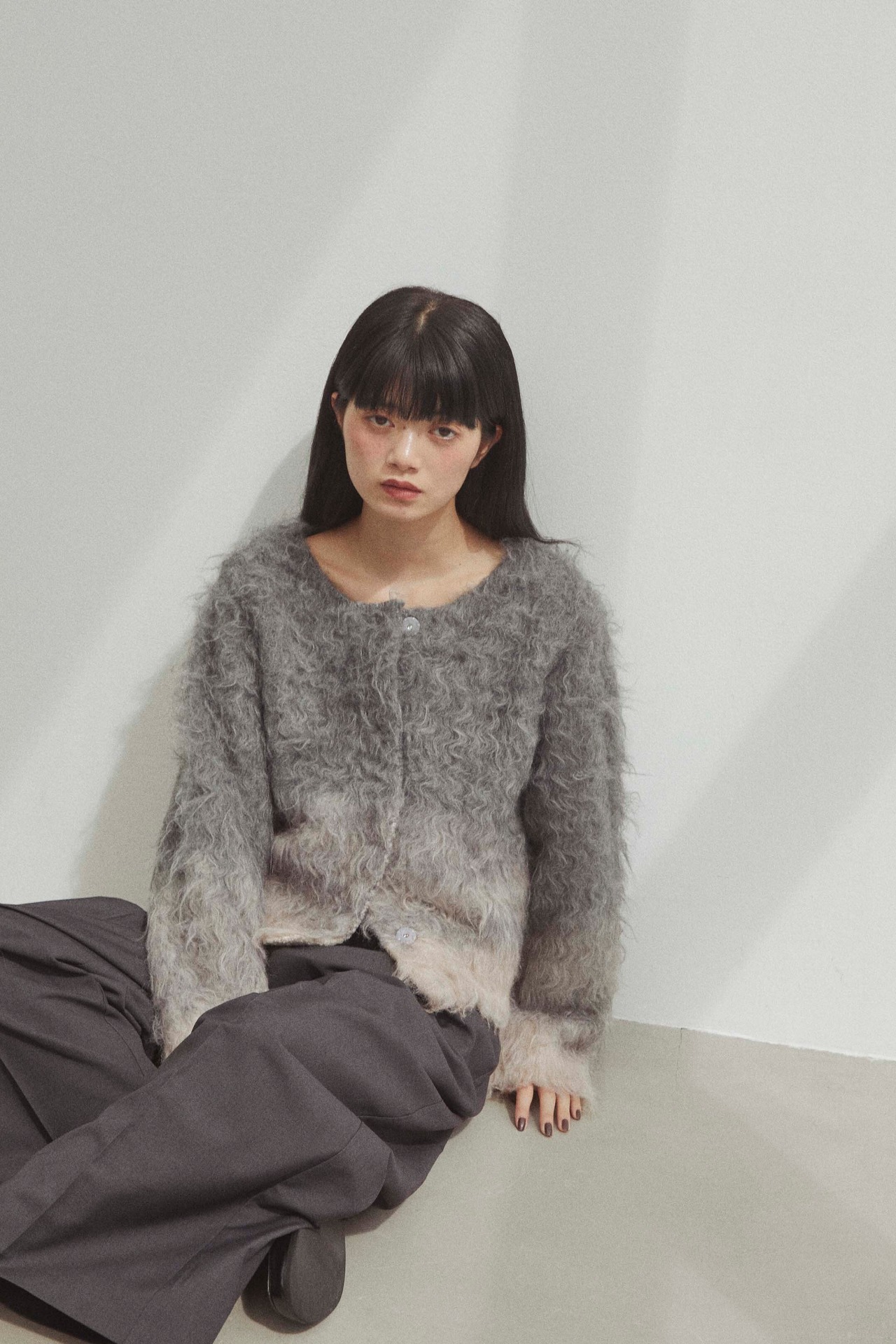 DU250715 Brashed Gradation Cardigan