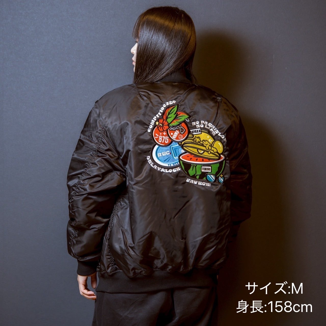 数量限定】ロゴ図柄刺繍MA-1 | ゆるバナちゃんねるストア