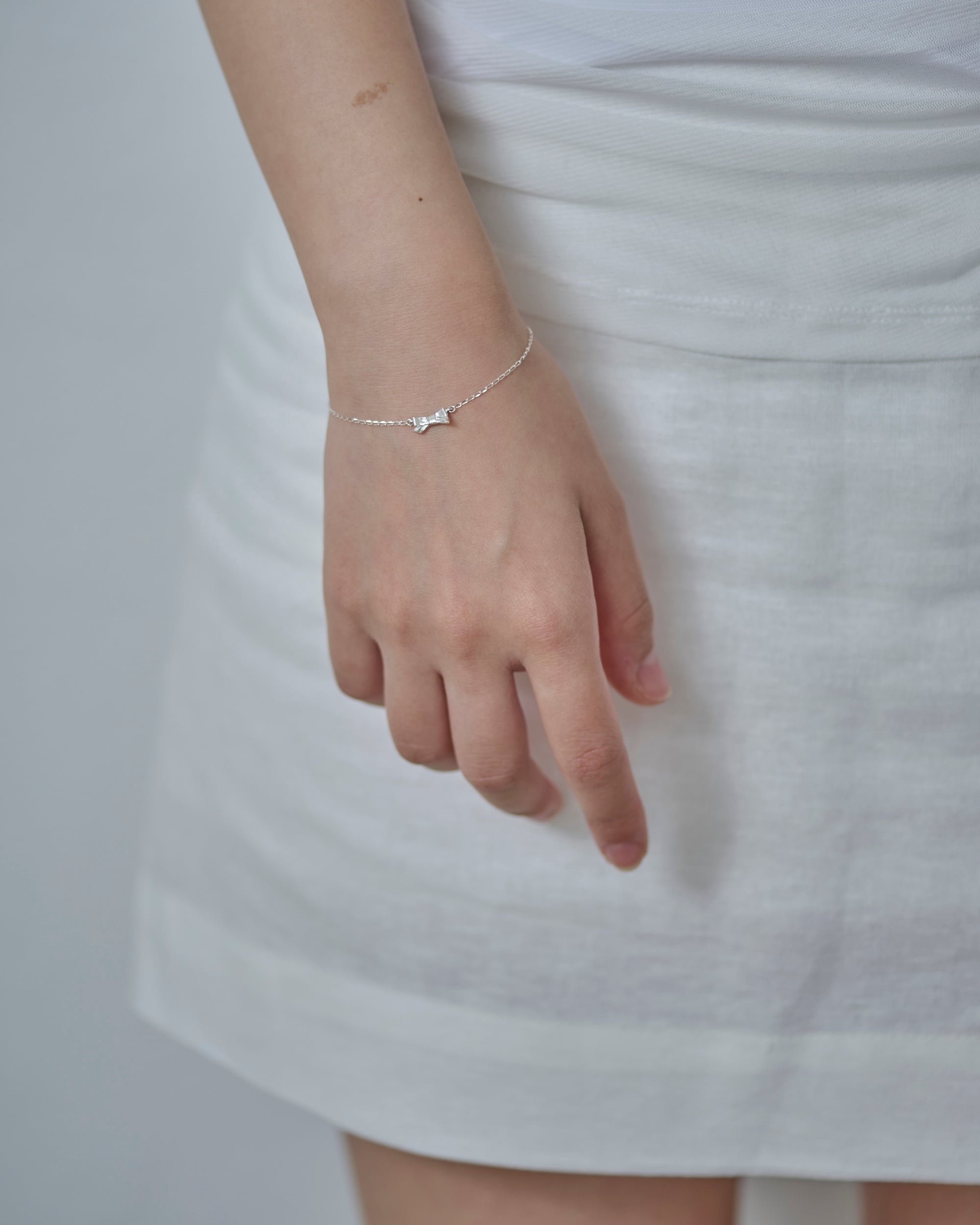 ribbon bracelet SILVER925 #LJ20015B | LANIE
