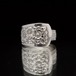 Vintage Spoon Ring [Unknown Brand (US) STERLING SILVER] [1930s ~ 1960s] Narrow Flower