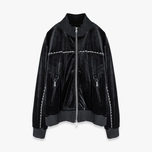 FAKE AS FLOWERS / FAF 26AW VELOUR PEARL JERSEY (BLACK)