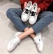 ◇小さな白い靴 新作 カレッジ風 冬 韓国 フラットシューズ INSスタイル