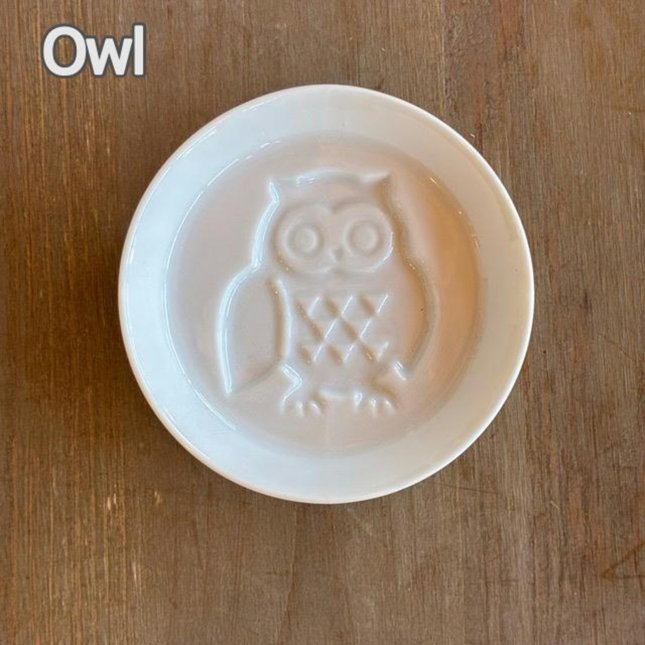 Mino ware soy sauce dish 5type　美濃焼　醤油小皿　全5種　トリ　フクロウ　ダルマ　フジ　タイ　電子レンジ可　食洗機可　TAMAKI　小皿　豆皿　しょうゆ