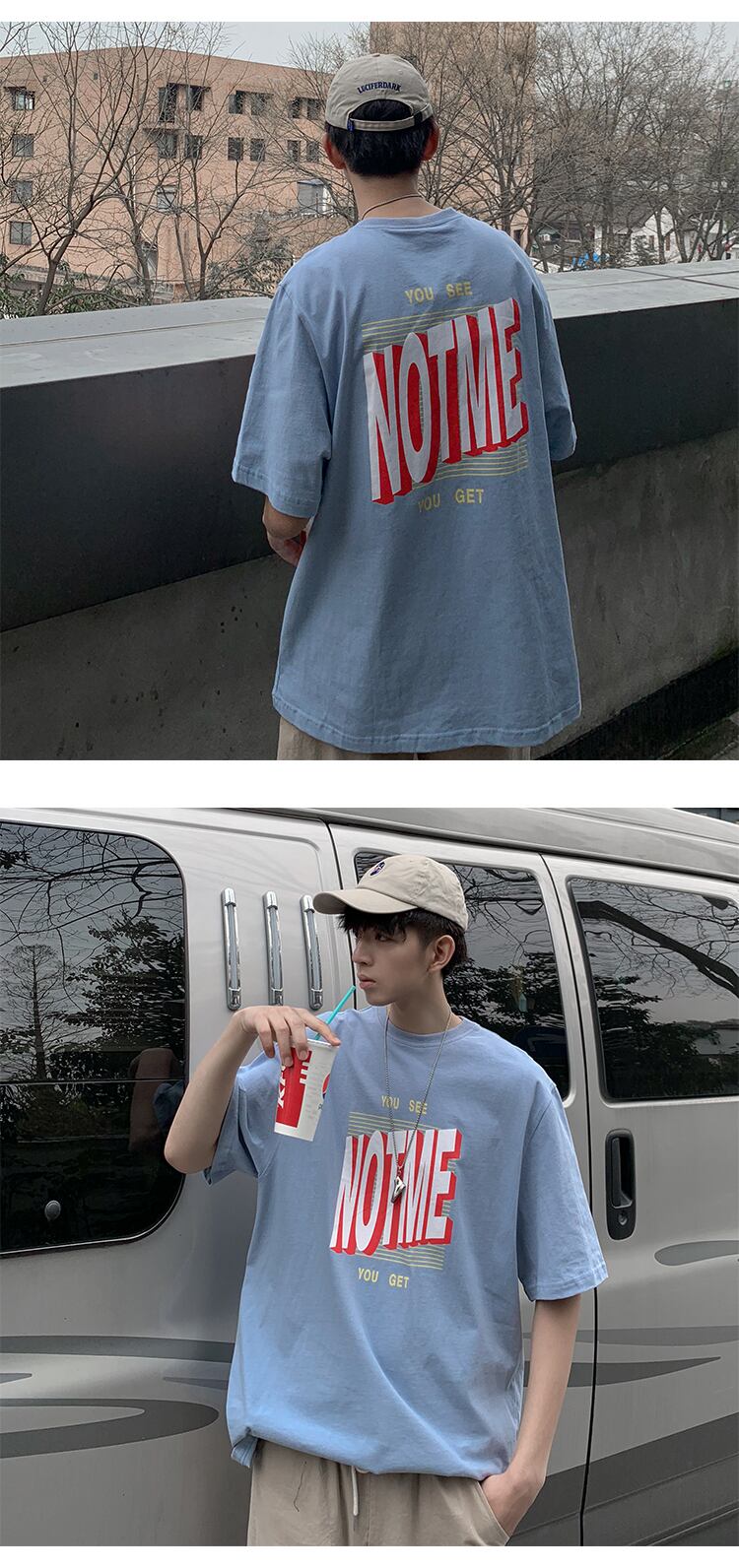 全3色 Tシャツ カットソー プリント カジュアル シンプル