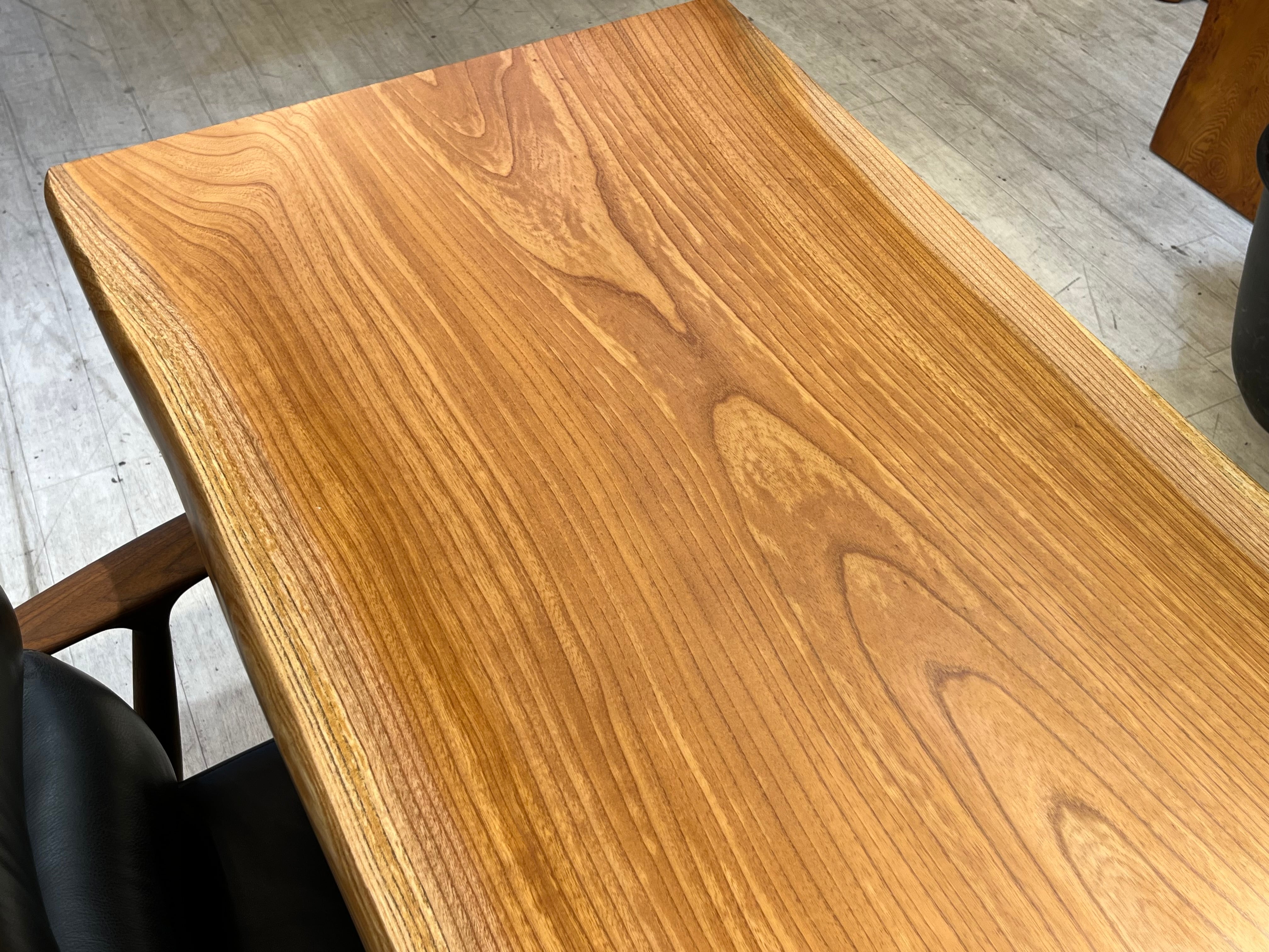 リメイク品】欅(ケヤキ)_1270×630-535×62_新宿店_テーブル天板 リメイク品】欅(ケヤキ)_1270×630-535×62_新宿店_テーブル天板