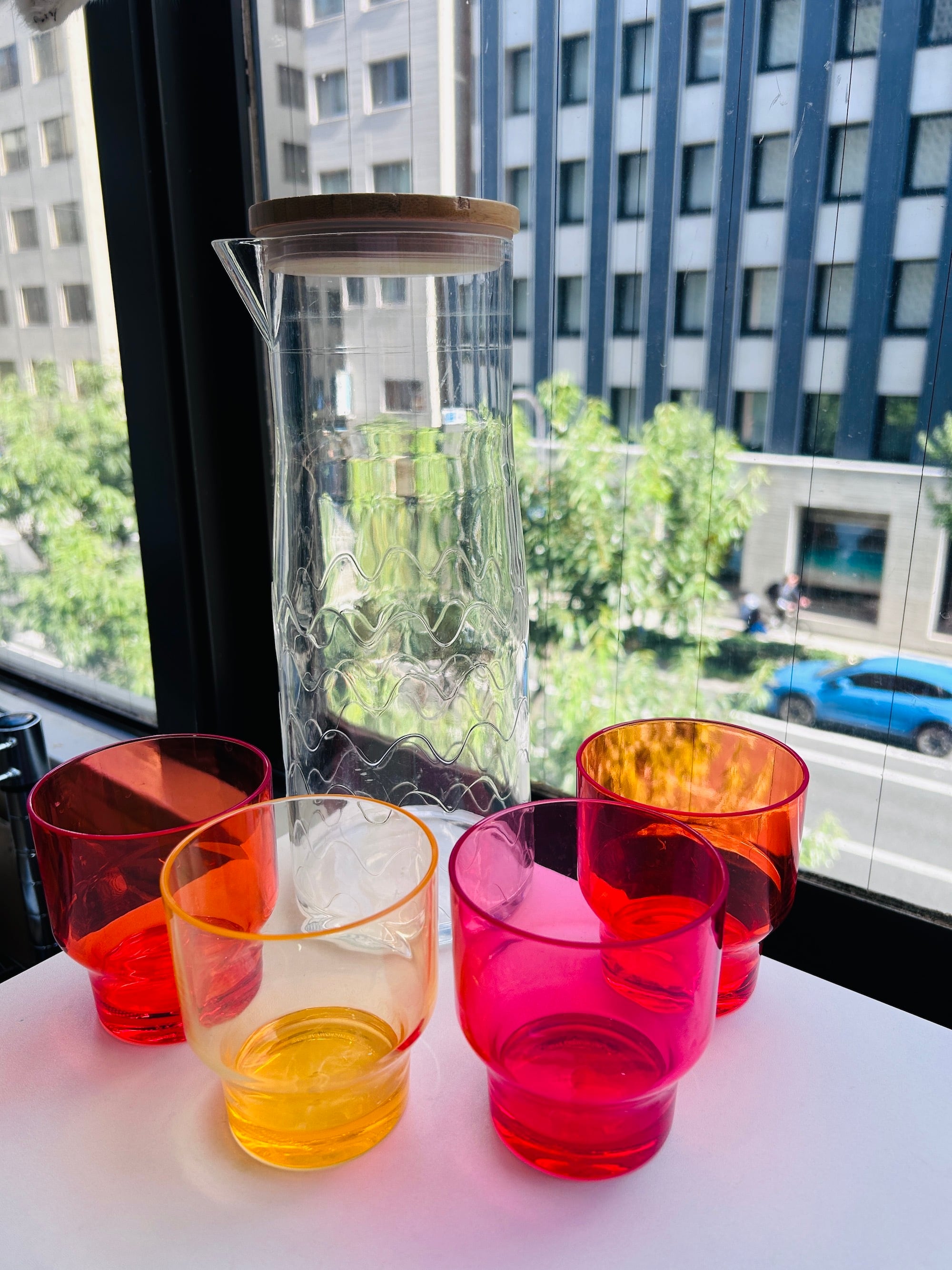 Mellowglass 小さな赤いお家 2016 marimekko for TARGET カラフェセット（色違い2セット） | Milo