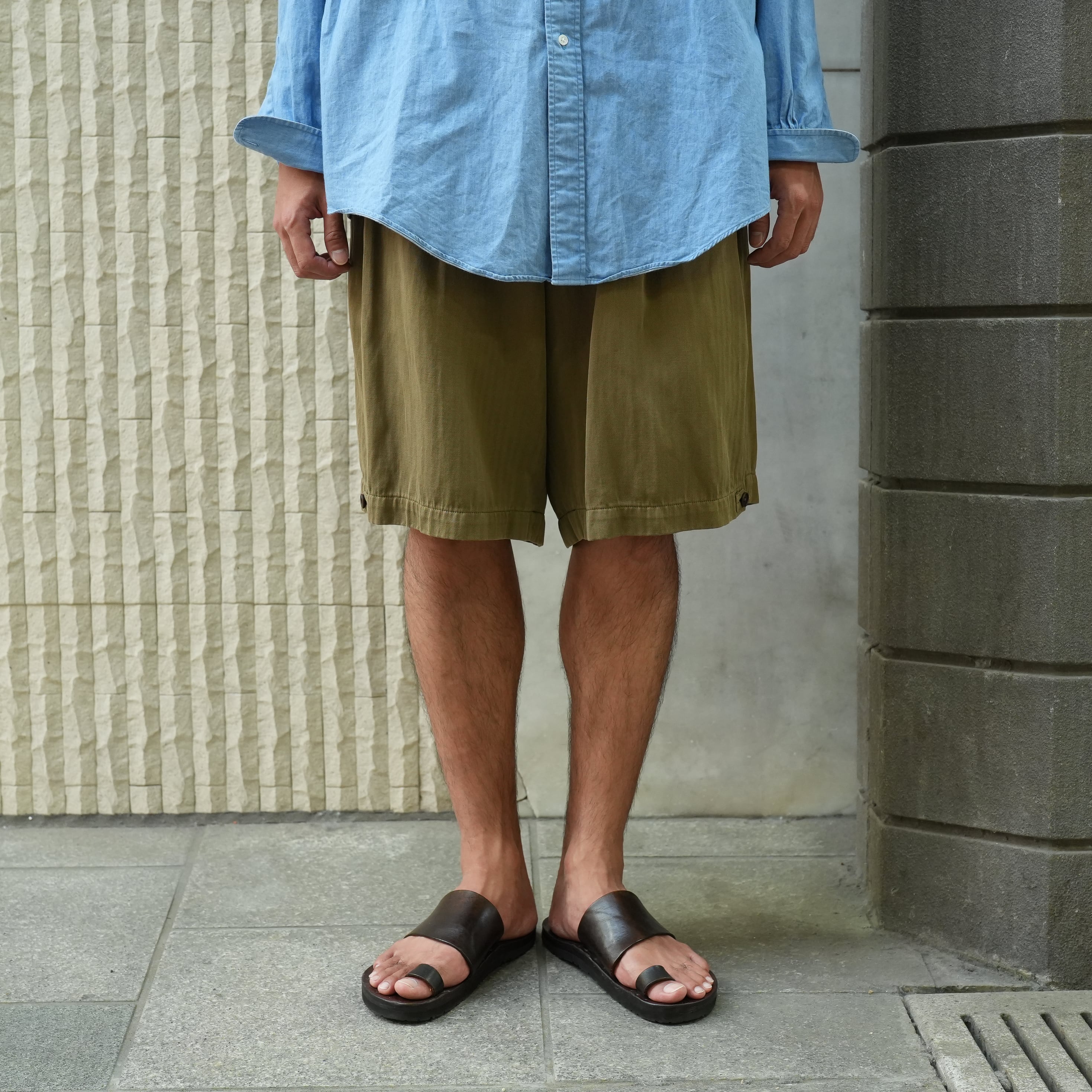 MAATEE&SONS for khaki "SHORT TROUSER ドゥルン" -KHAKI-