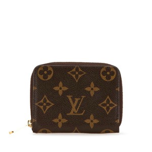 ルイ ヴィトン モノグラム ジッピー コイン パース コインケース 小銭入れ M60067 ブラウン PVC レザー レディース LOUIS VUITTON 【中古】