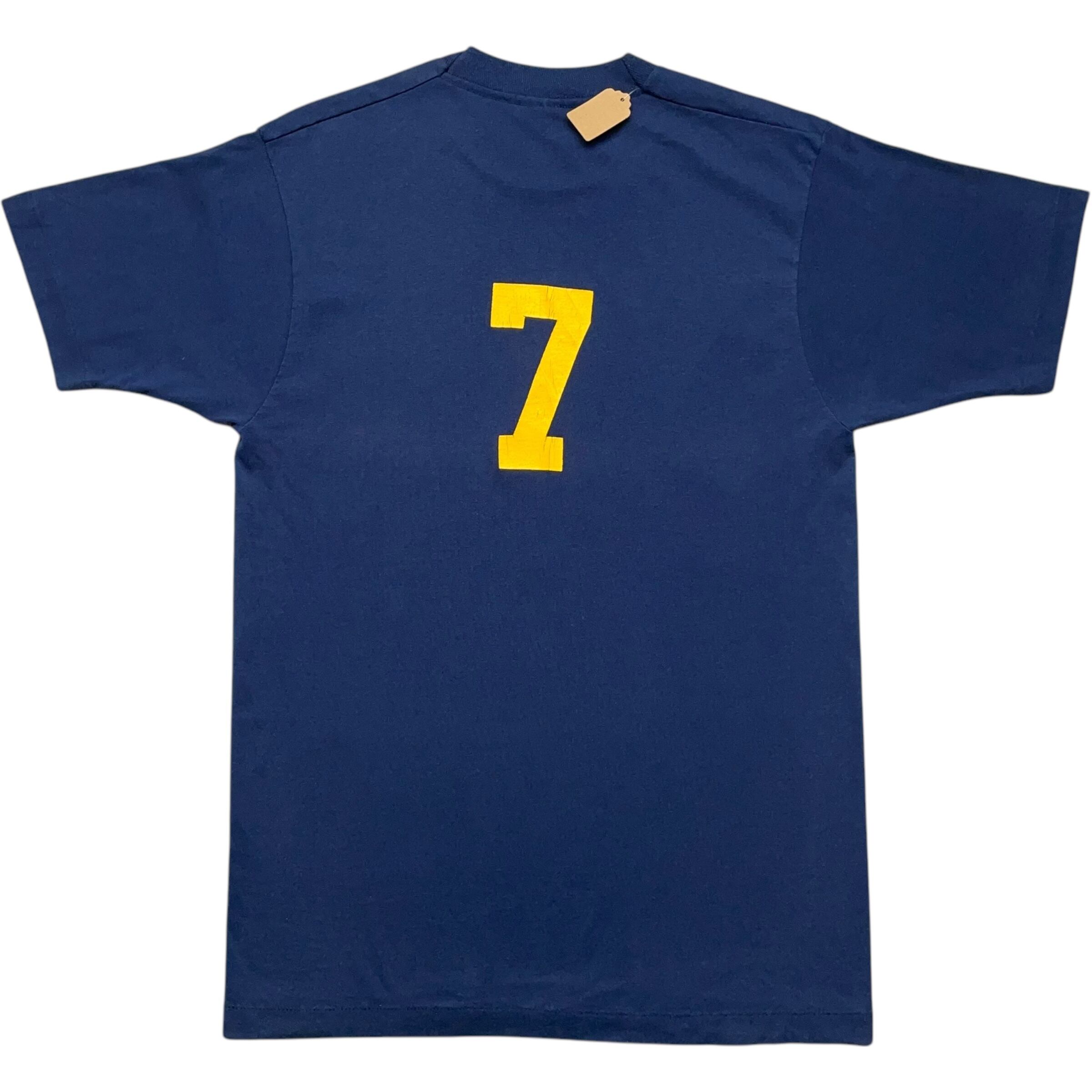 《XL》SCREEN STARS スクリーンスターズ Tシャツ 背面プリント 背番号 ネイビー シングルステッチ USA製 90年代 vintage no.7232