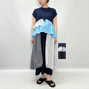 HeRIN.CYE へリンドットサイ Side frill pante dress 530JST83-1991 2026春夏新作  [送料無料]