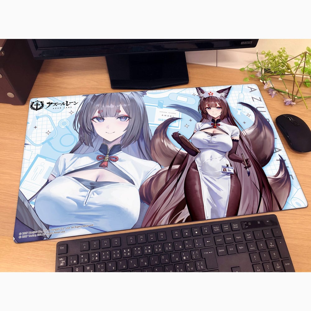 アズールレーン ピッツバーグ 描き下ろしラバーマット ナースver. C106 アズールレーン 描き下ろしラバーマット(天城(空母)/ナース