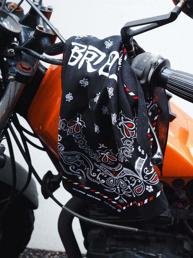 【BROSH ×TGP Design】ペイズリーバンダナ ブラック