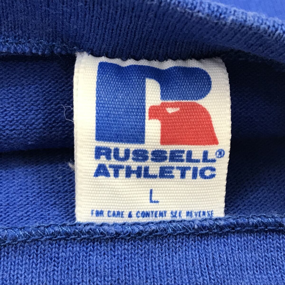 80s 90s Russell XXL 無地 vtg フットボール Tシャツ-