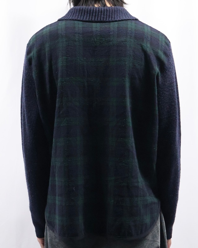 check shirt cardigan