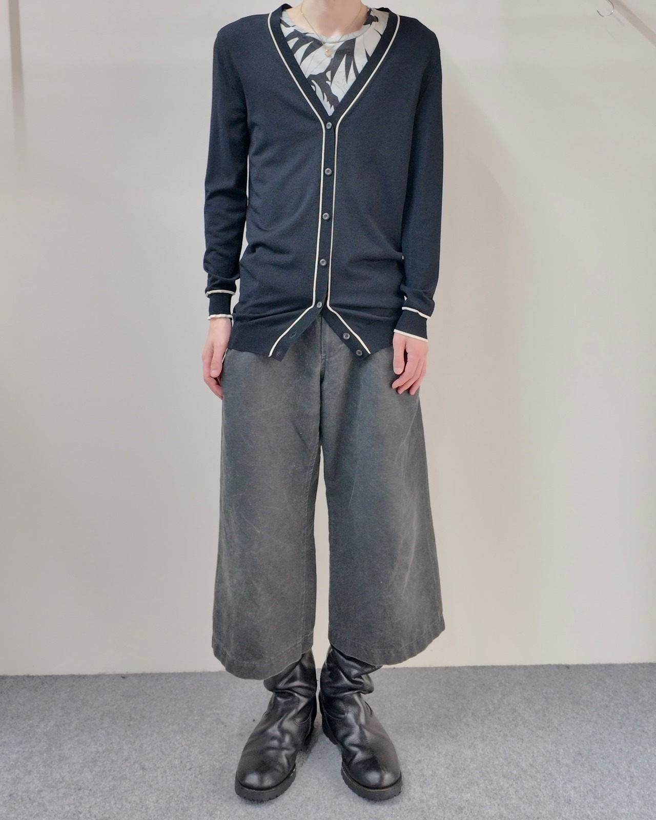 【2014/SS PRADA】piping long cardigan