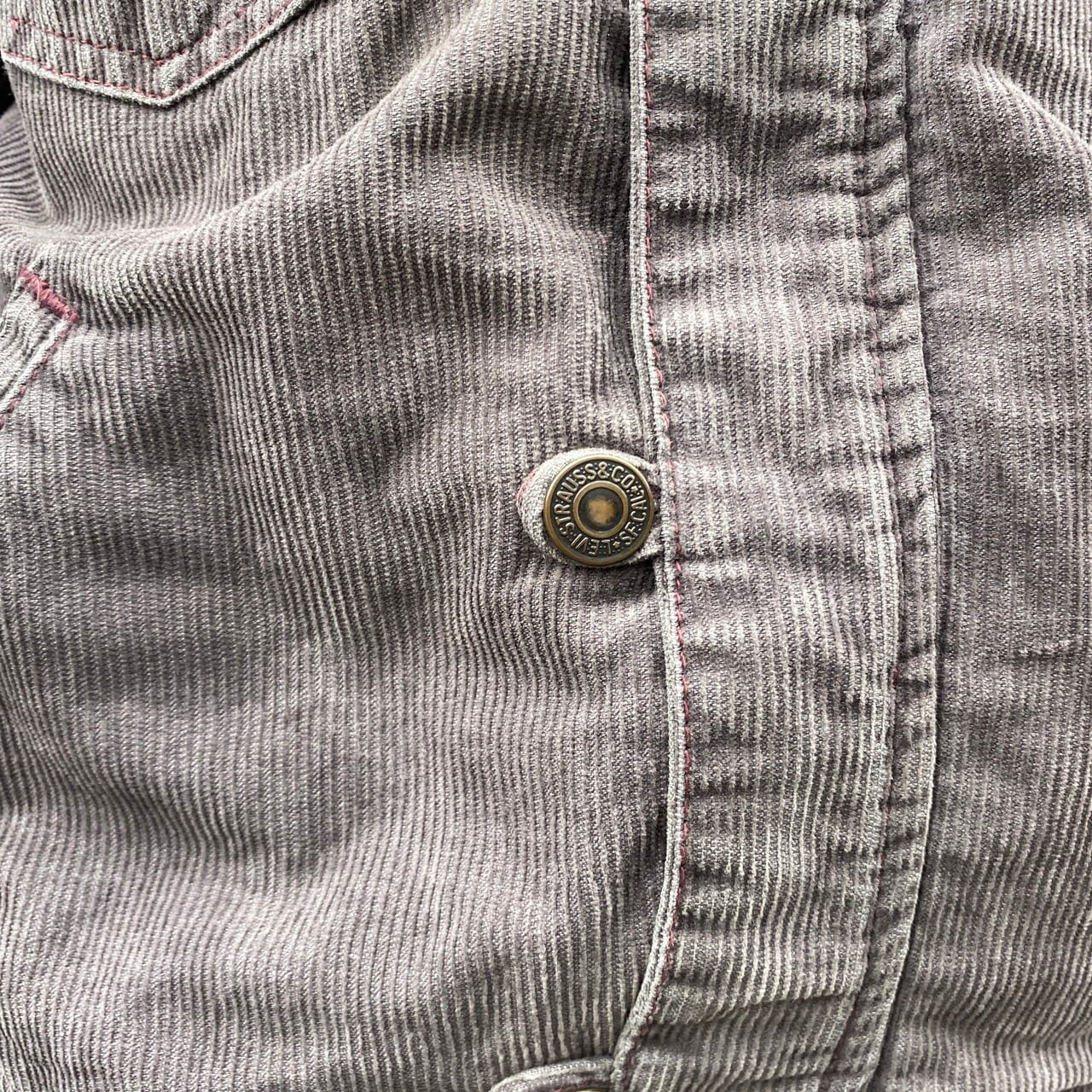 リーバイス　アメリカ製　コーデュロイジャケット　パープル　L 90s Levi's コーデュロイジャケット パープル ¥14,800 taxin - 身幅