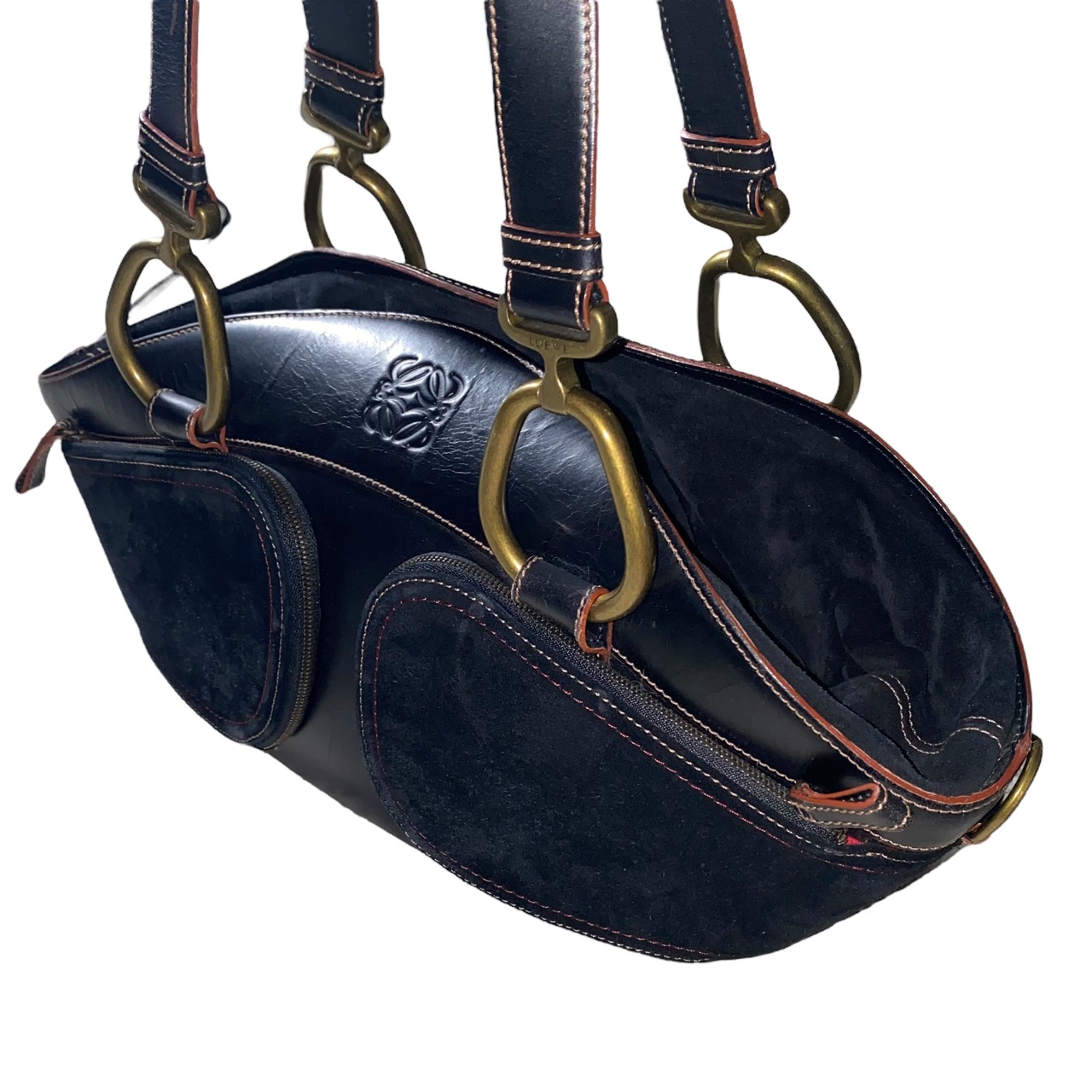 LOEWE leather boston bag