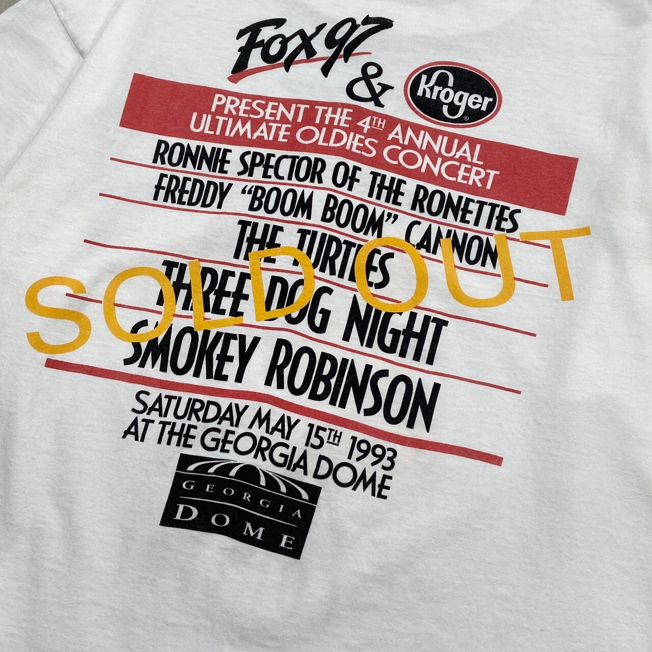 90年代 USA製 Fox97 CONCERT ラジオ コンサート プリントTシャツ 