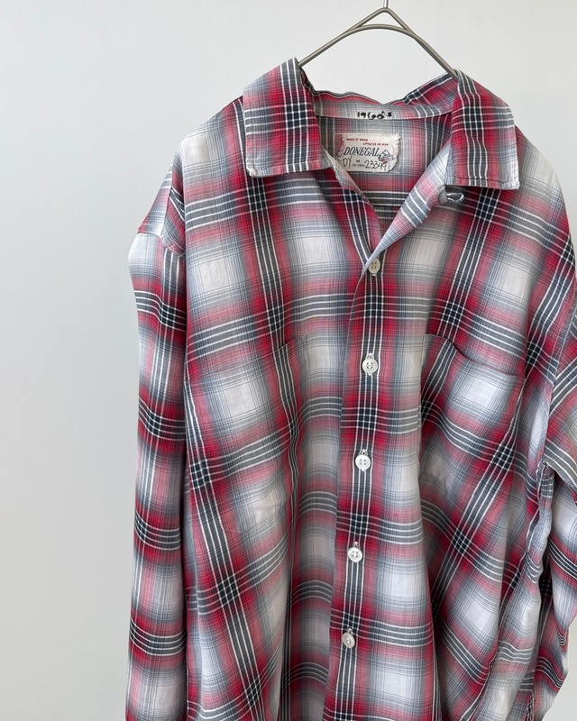 -DONEGAL-Vintage 60s Ombre check shirt