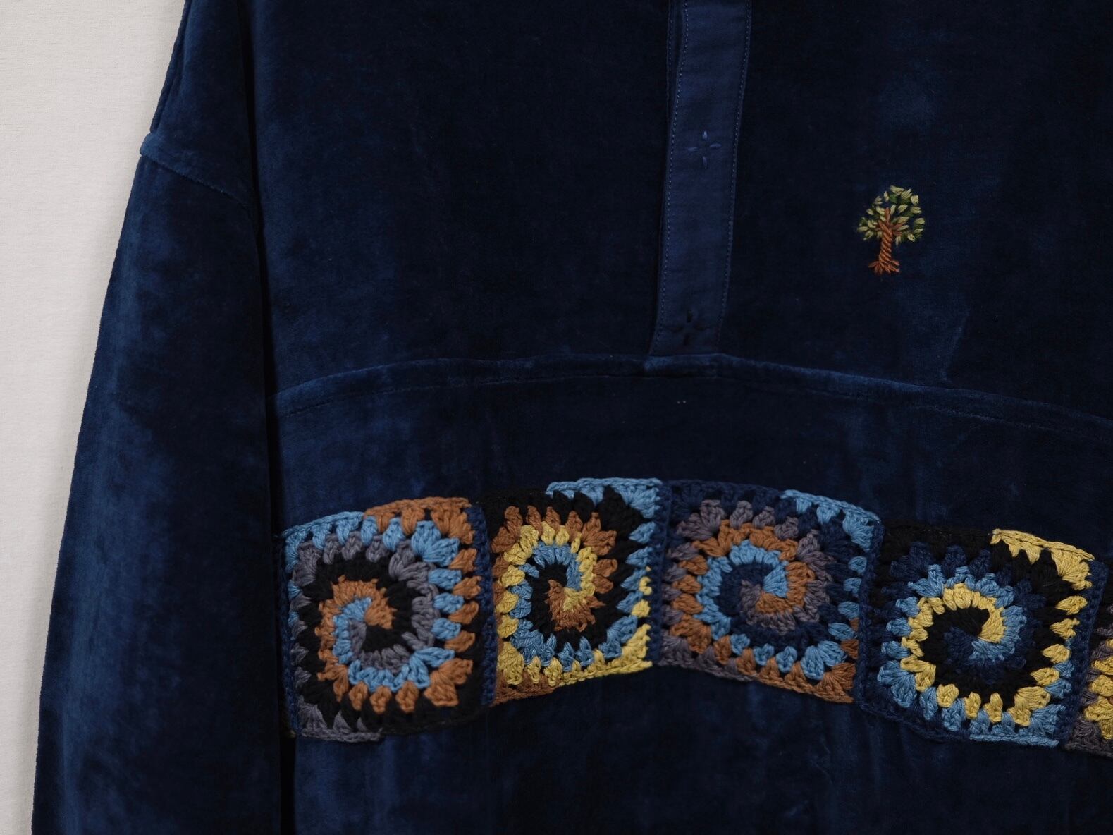 STORY mfg Polite Pullover Dark indigo | Lapel online store