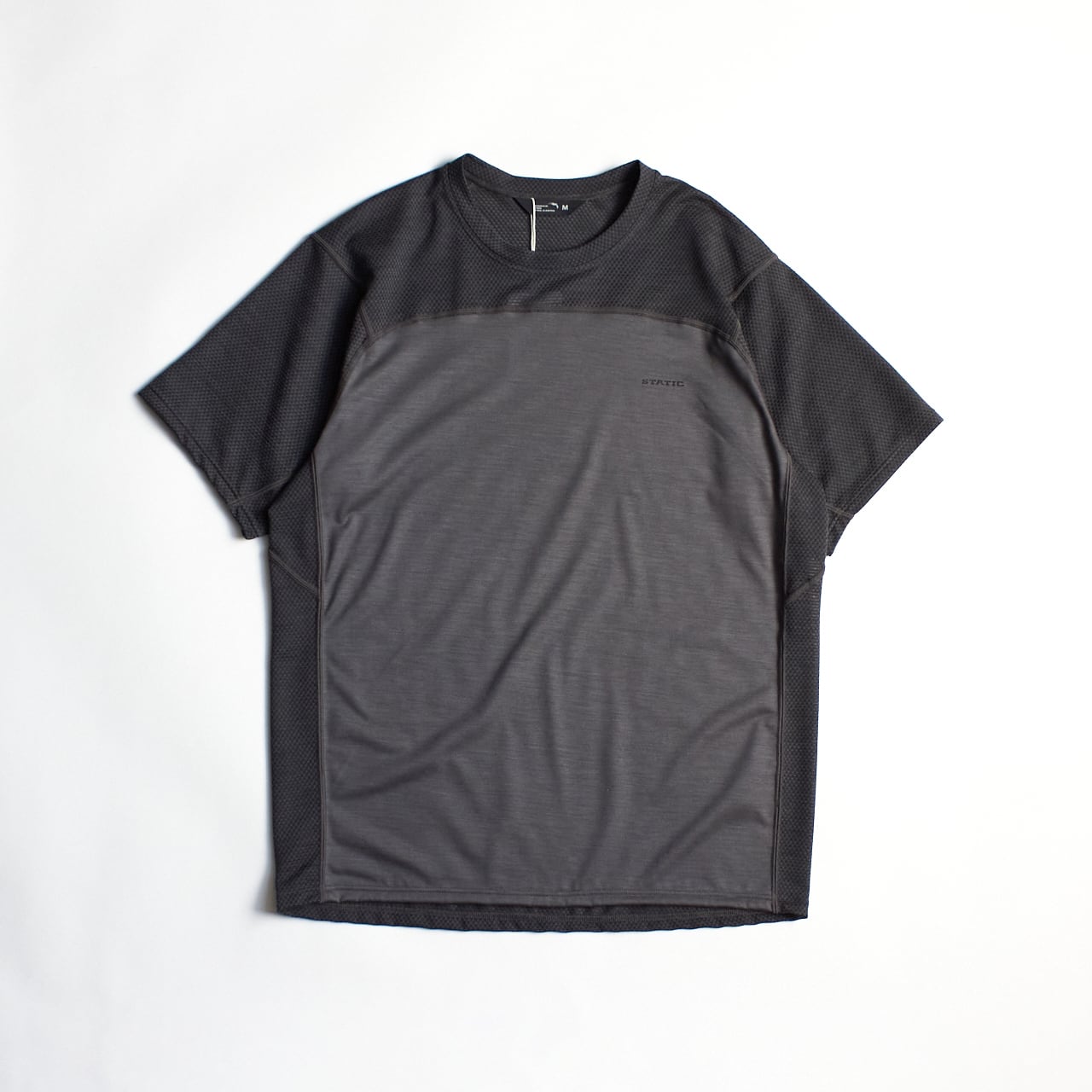 STATIC(スタティック)CHORD WOOL S/S SHIRTS Carbon コードウール半袖シャツ メンズ・ユニセックス