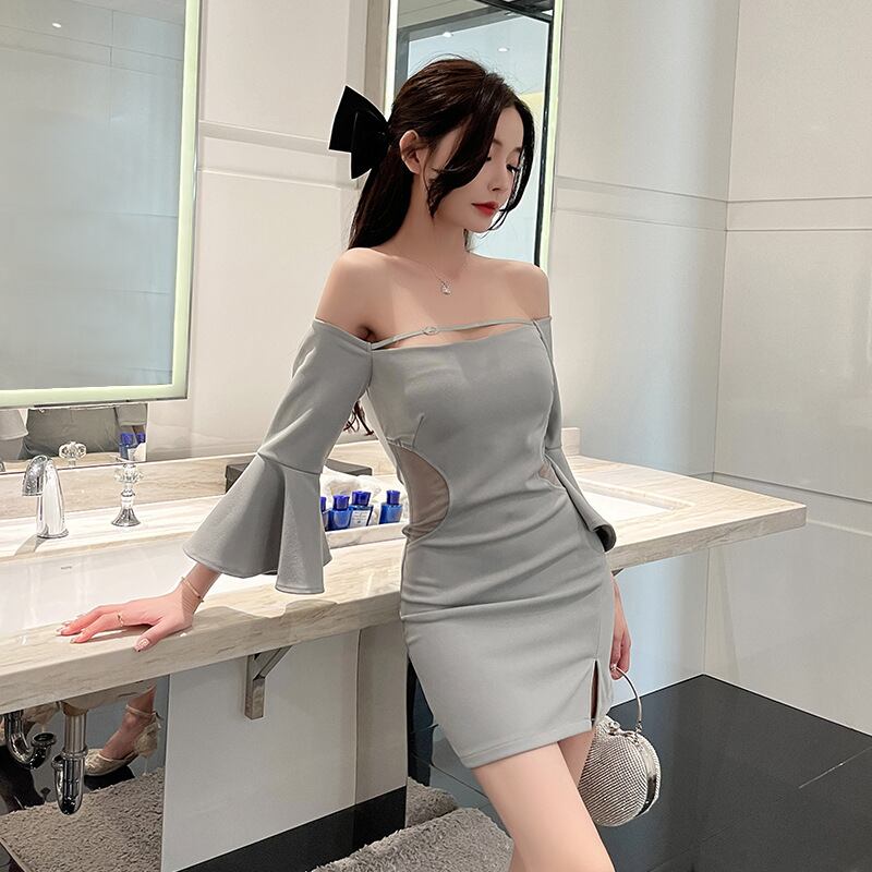 【4色】ミニドレス セクシー 新作 高見え YT2-YM8734