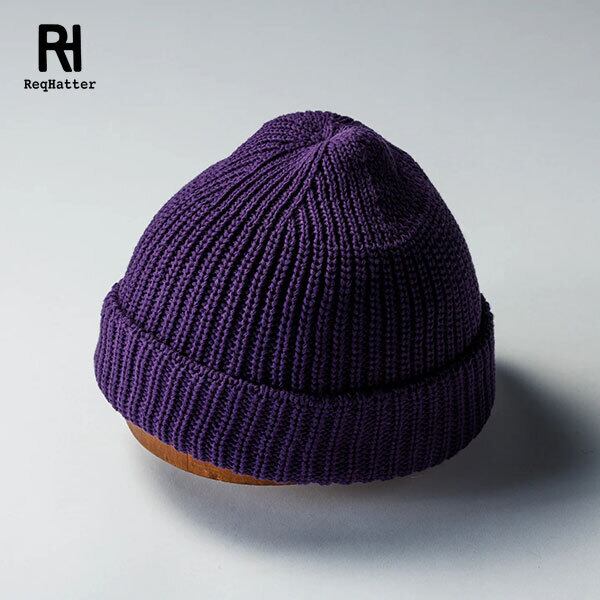 Req Hatter レックハッター EASY KNIT CAP イージーニットキャップ パープル