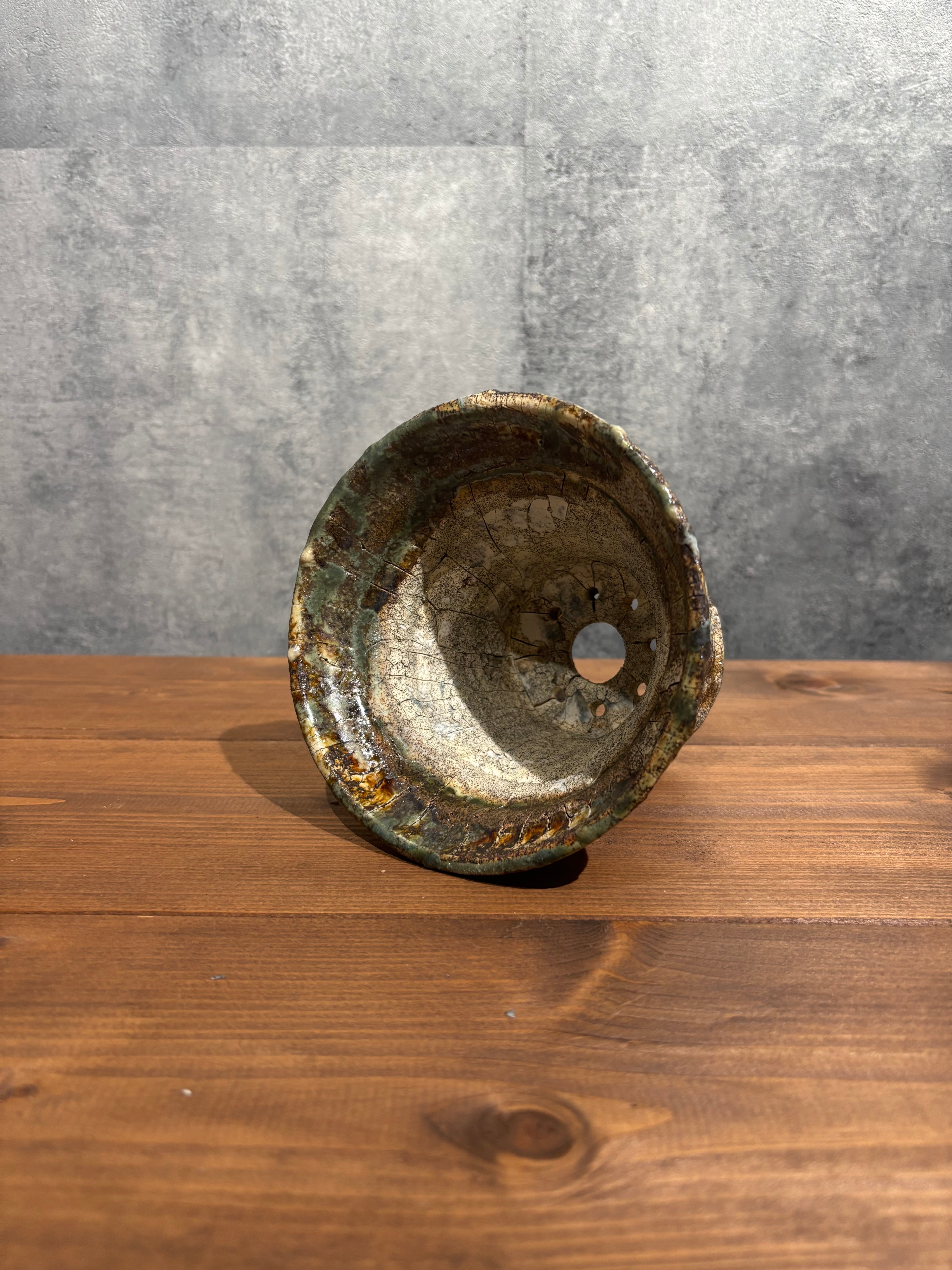 古賀文博 植木鉢 ミックス 4号 廃墟系 作家鉢 塊根 アガベ サボテン