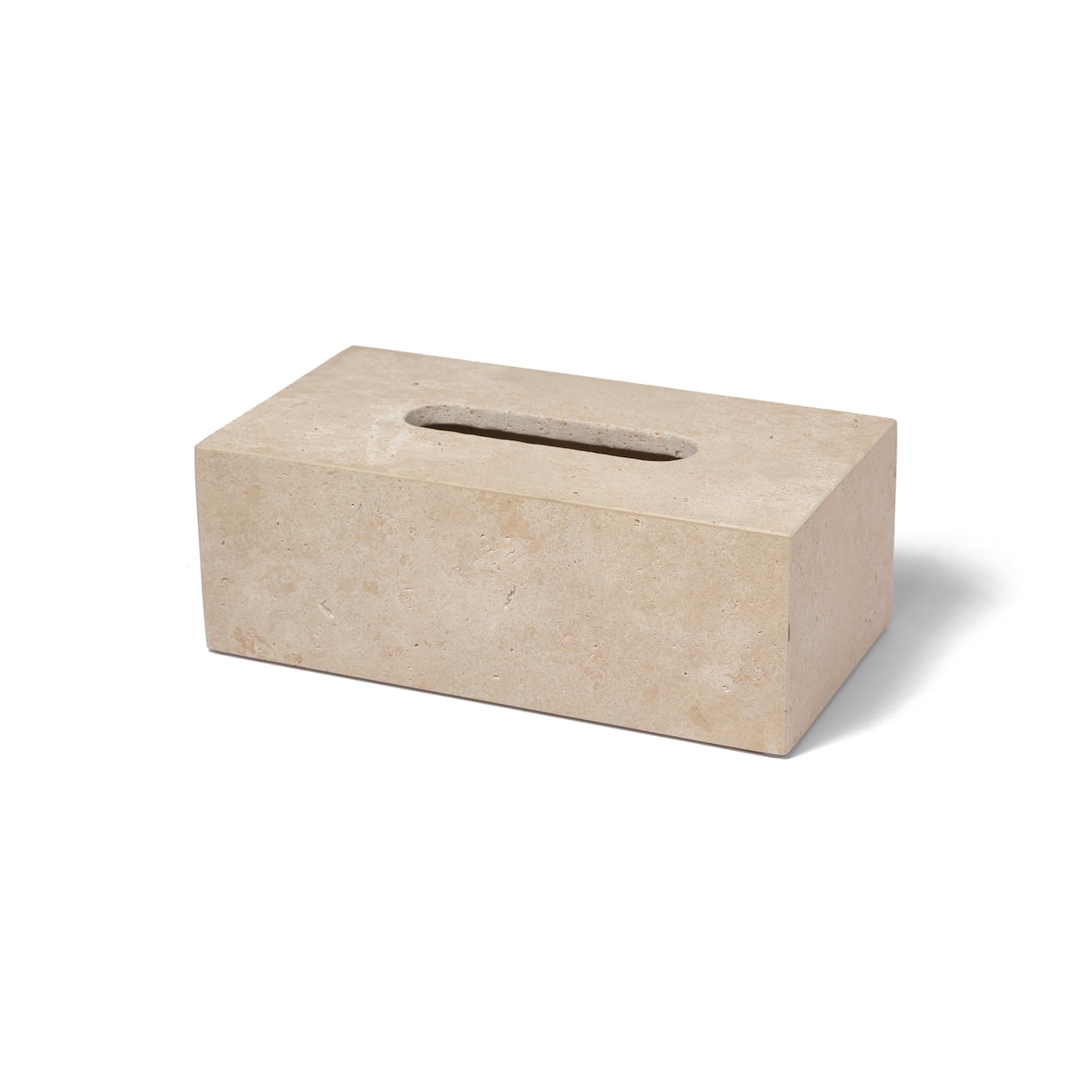 MARBLE TISSUE BOX - Roman Travertine
