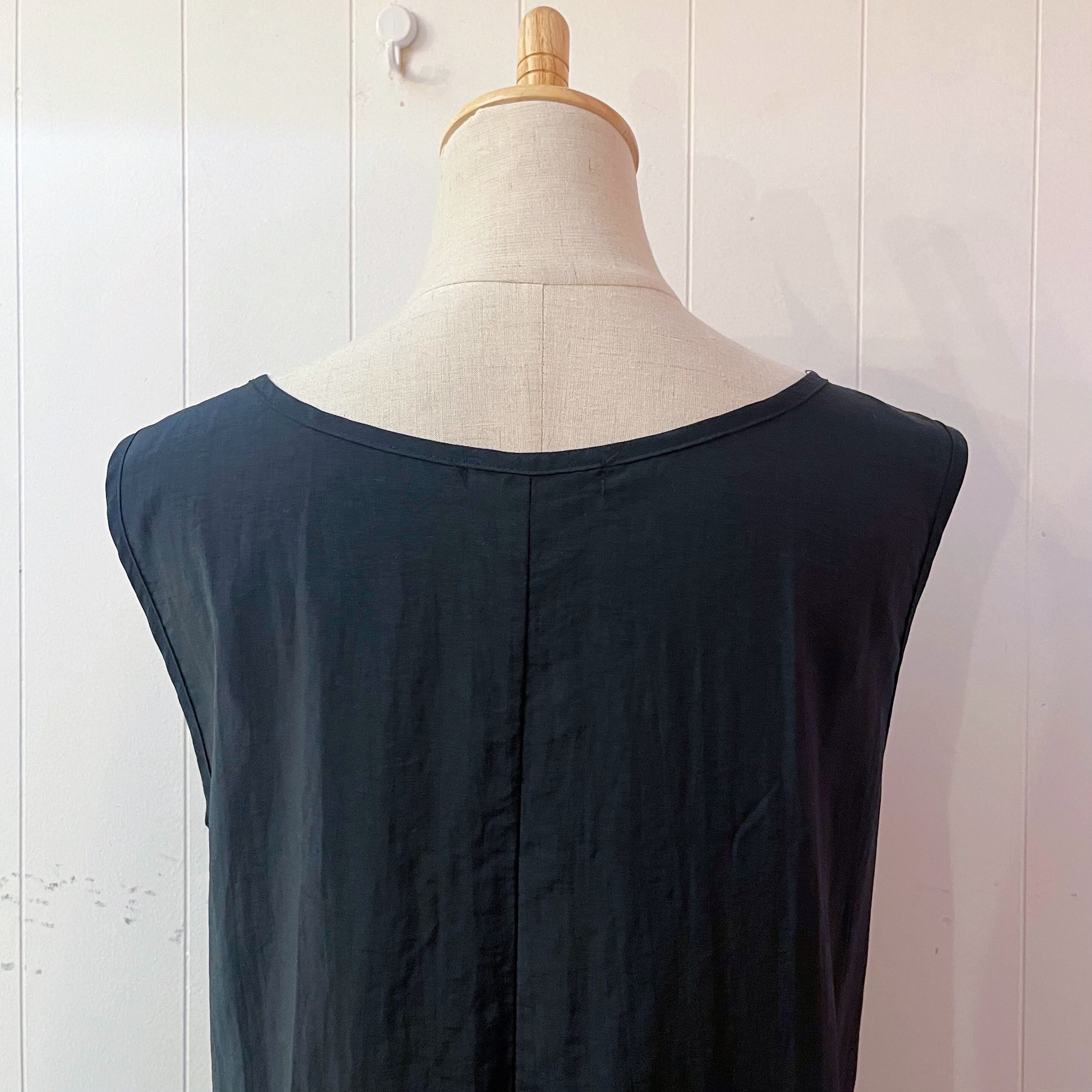 black frill ribbon jumper skirt